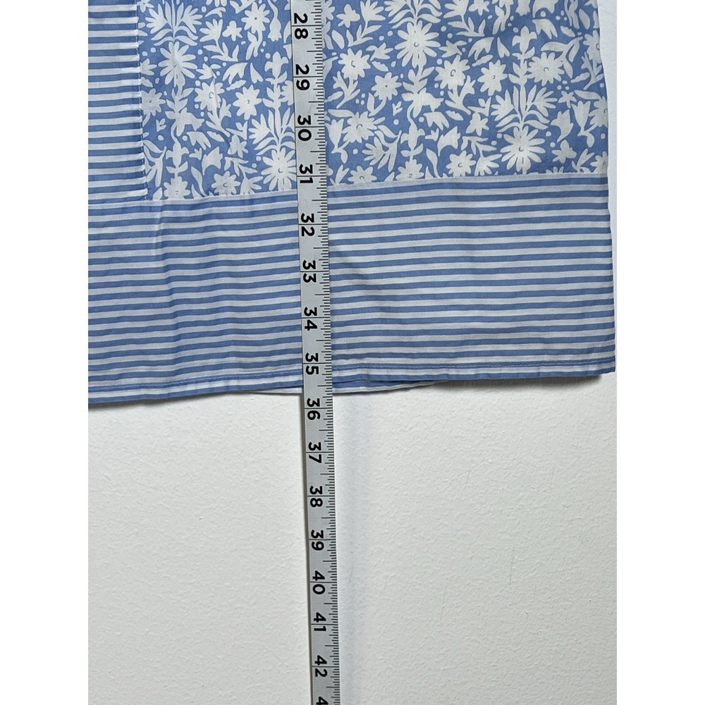 Vineyard Vines Otomi Sleeveless Tunic Dress Womens Sz XL Blue Floral Stripe - Picture 12 of 12